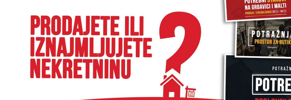 Potražujemo stanove u Sarajevu